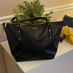 Kate Spade Black Pebbled Leather Tote